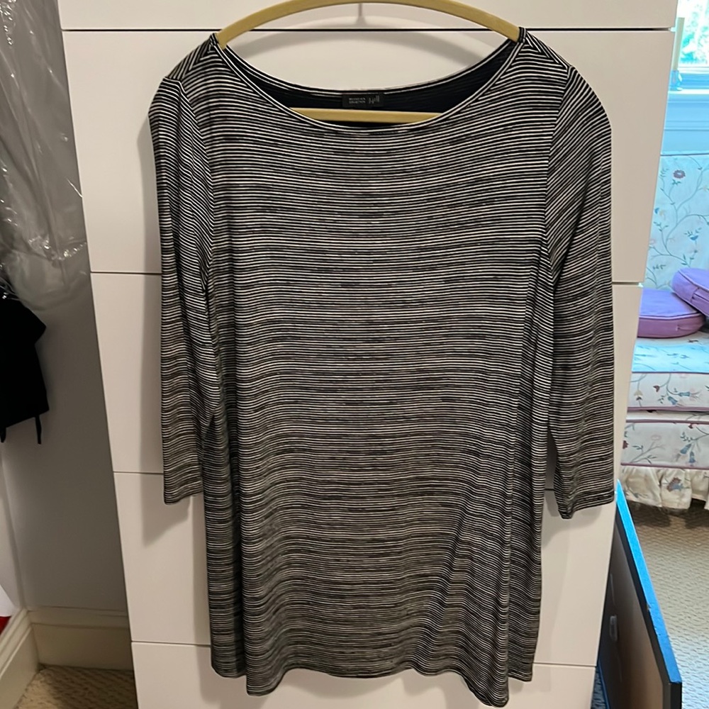 Never worn, Medium Black & White Tunic Top by J Jill